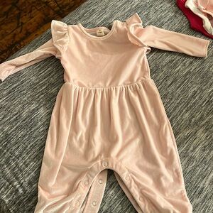 Tucker &tate romper pink suede